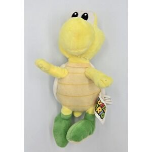 Super Mario‎ Bros Koopa Troopa Plush 9" 2021 Nintendo Yellow Turtle Toy